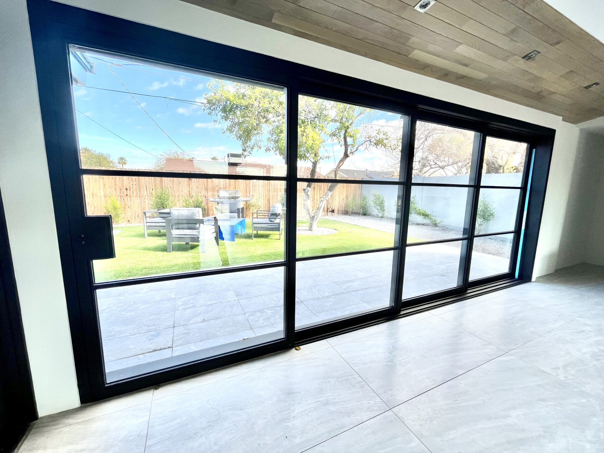Contemporary custom entry door