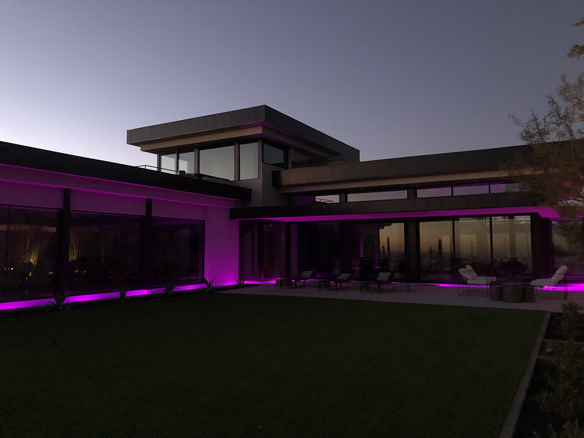 Contractor reviewing premium residential exterior project